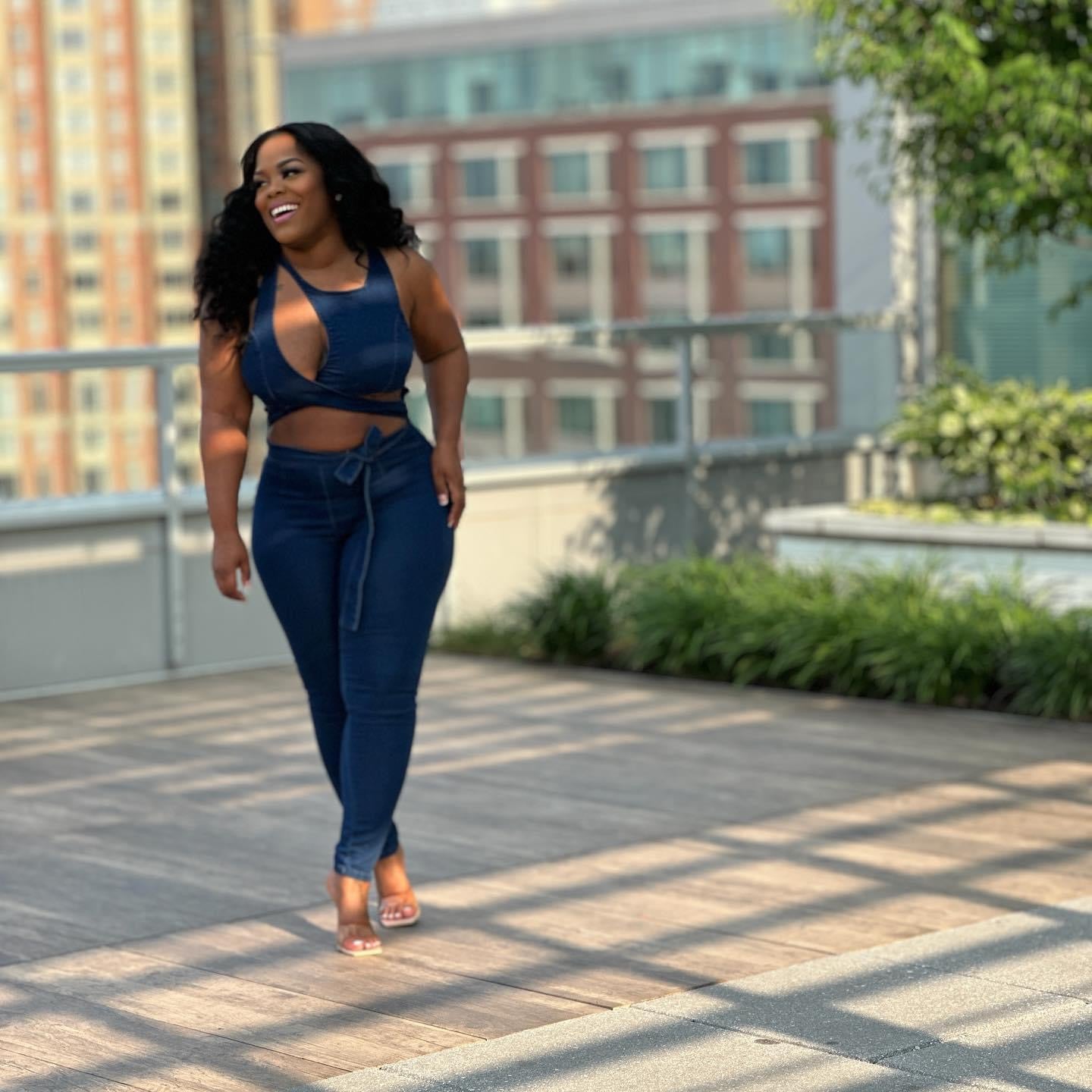 PORSHA | DENIM JUMPER