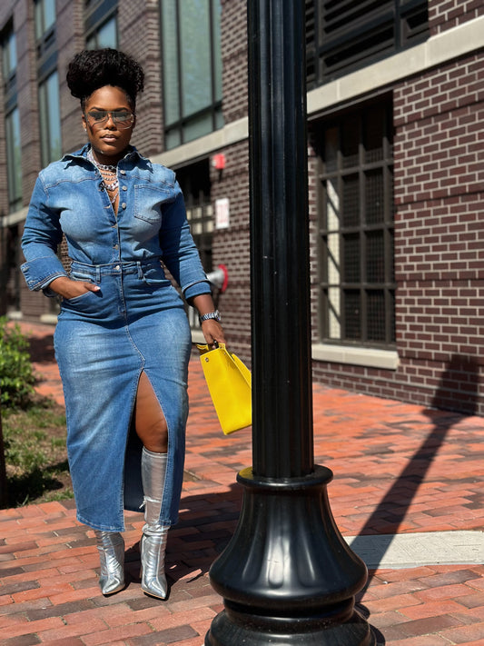 ALLURE | DENIM MAXI (ships 5/5)